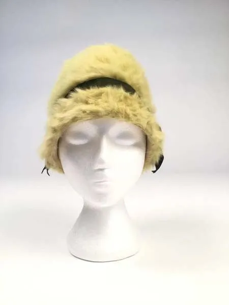 1960s Miss Dior Green Angora Hat