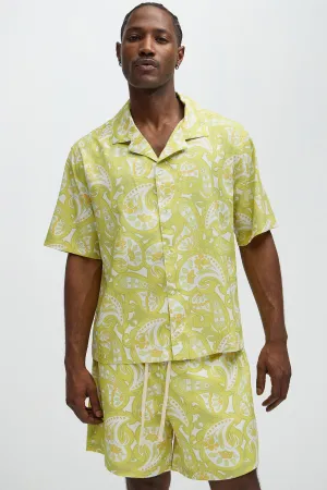 Alameda Paisley Shirt - Yellow