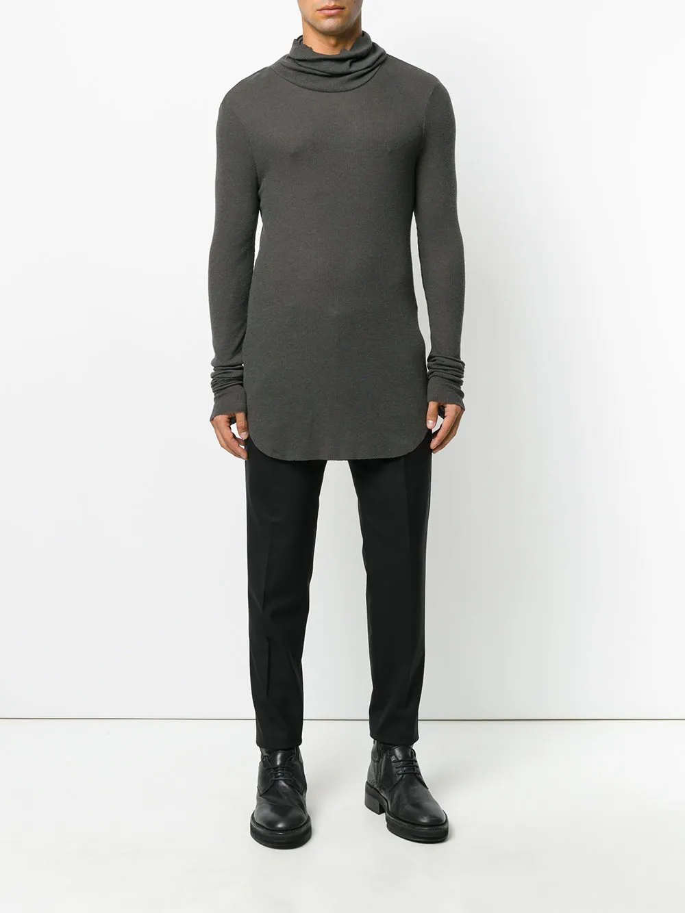 Angora Turtleneck Jumper Anthracite