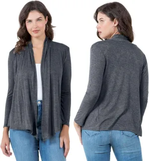 Azules Long Sleeve Open Front Cardigan for Women - Lightweight Cardigan Sweaters