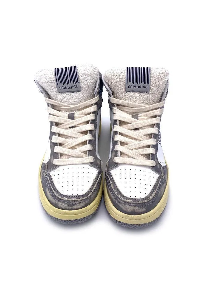 Baskets P7bw Hautes Blanches Et Grises