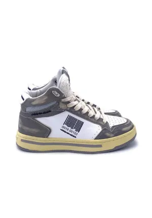 Baskets P7bw Hautes Blanches Et Grises