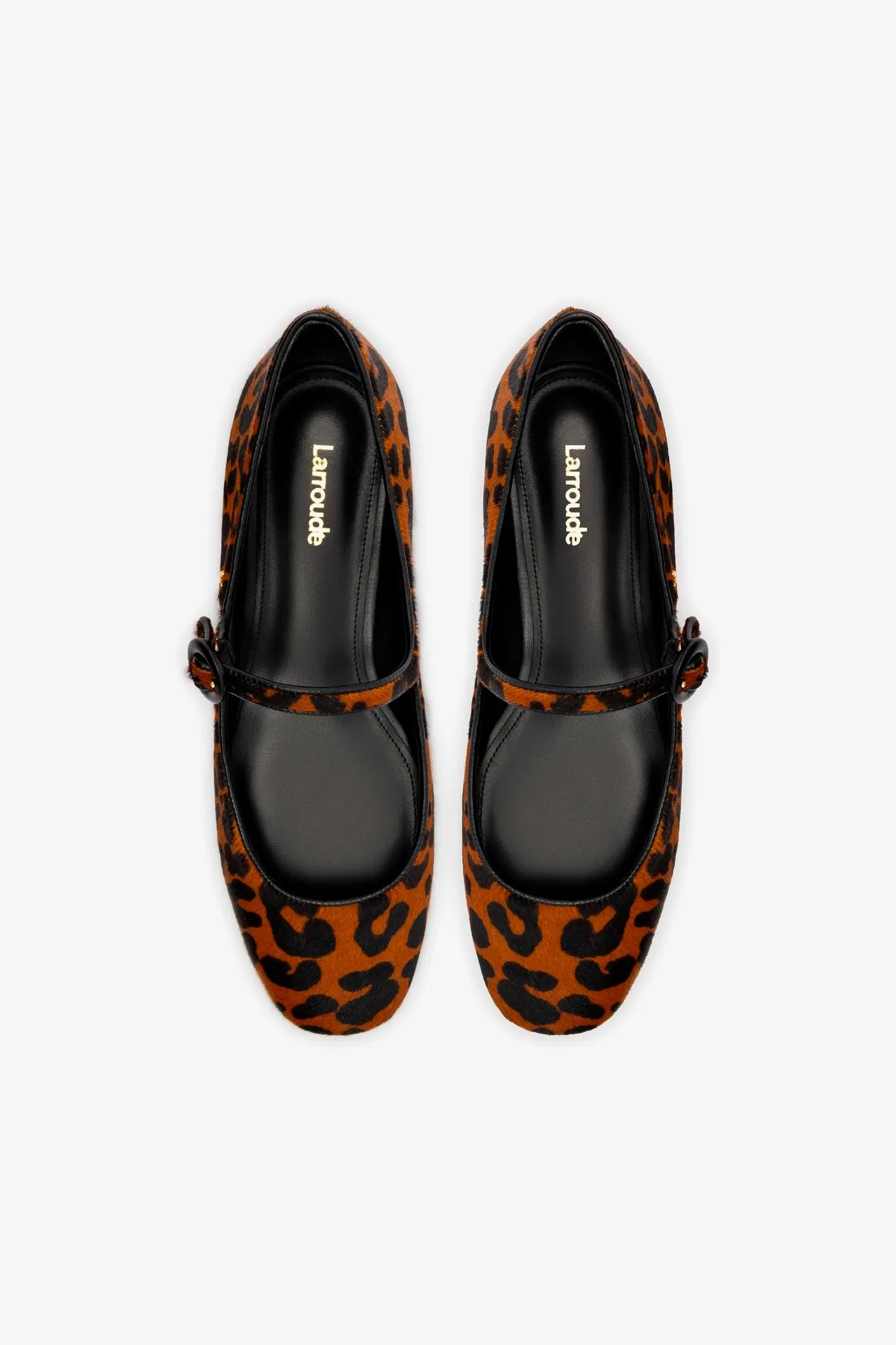 Blair Ballet Flat In Leopard Print Calf Hair