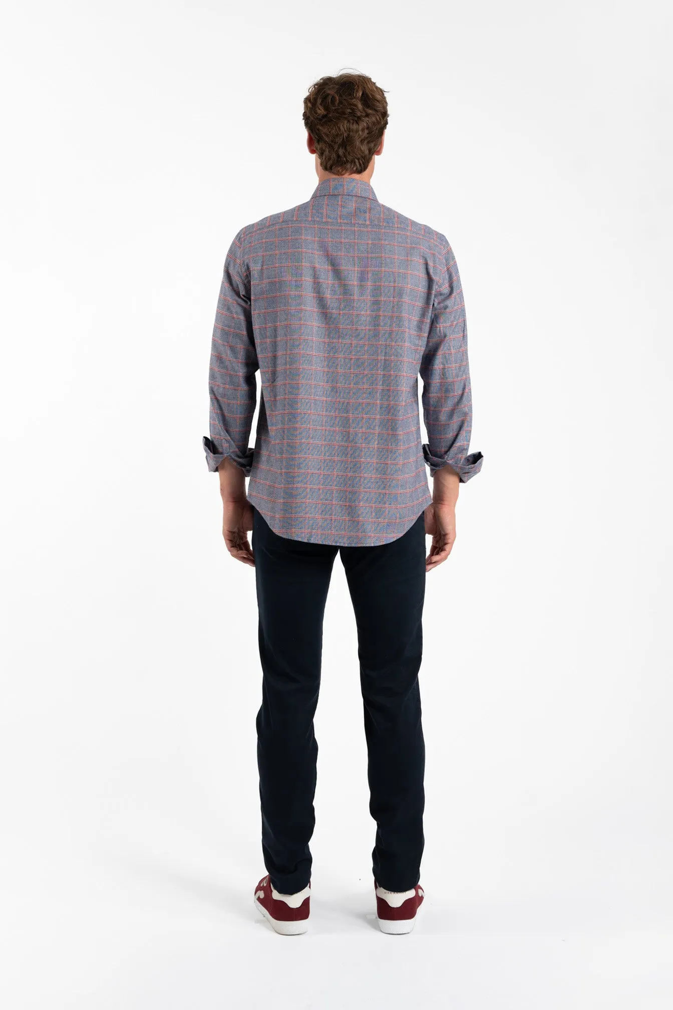 Camisa Cuadros Strike Granate