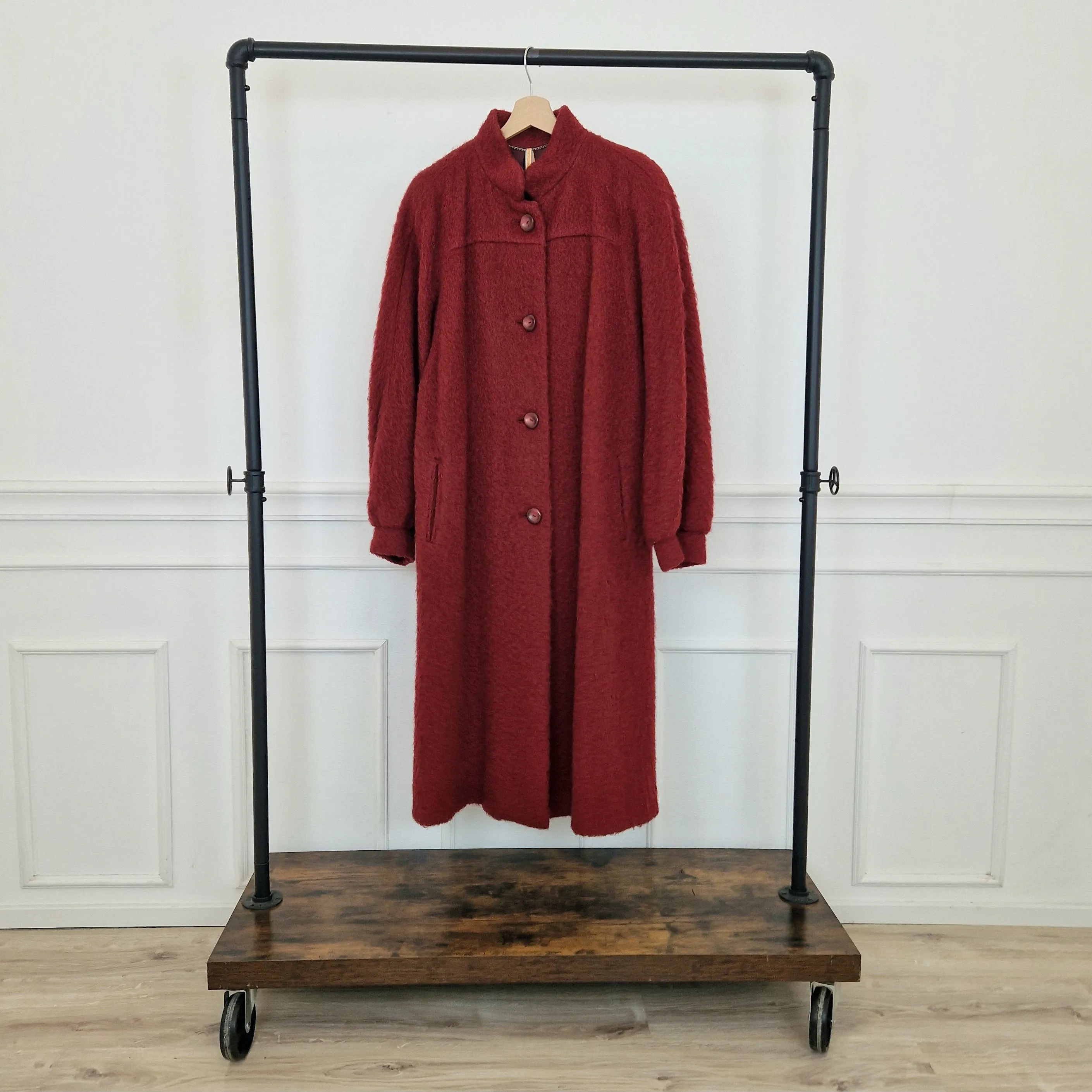 Cappotto vintage bordeaux
