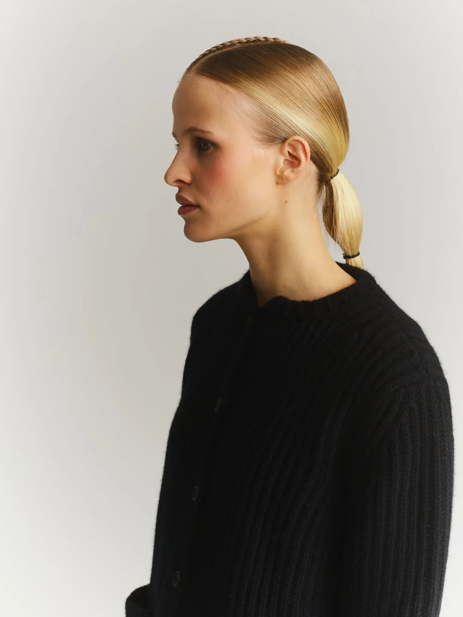 CARDIGAN - LAMO - BLACK
