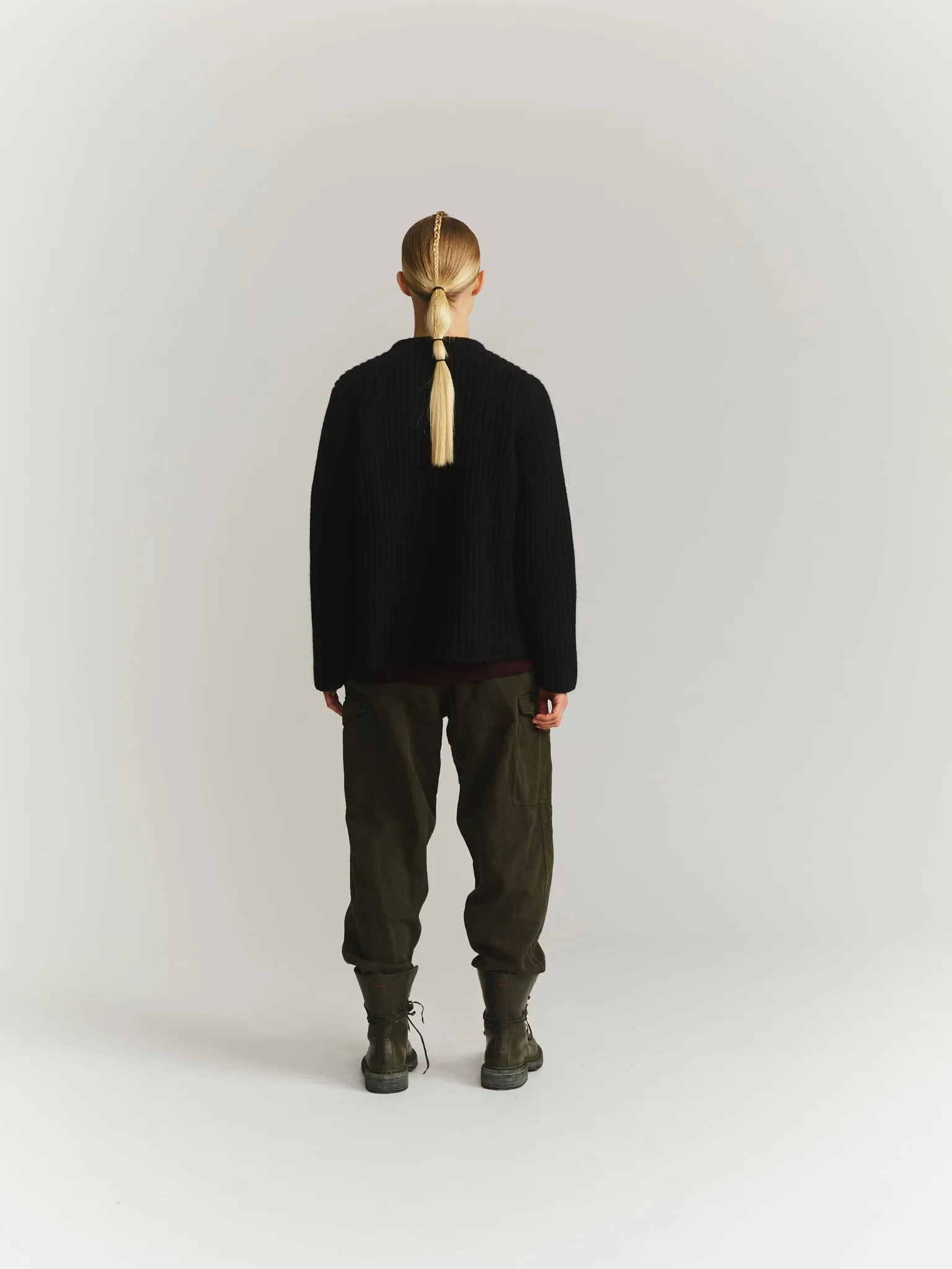 CARDIGAN - LAMO - BLACK