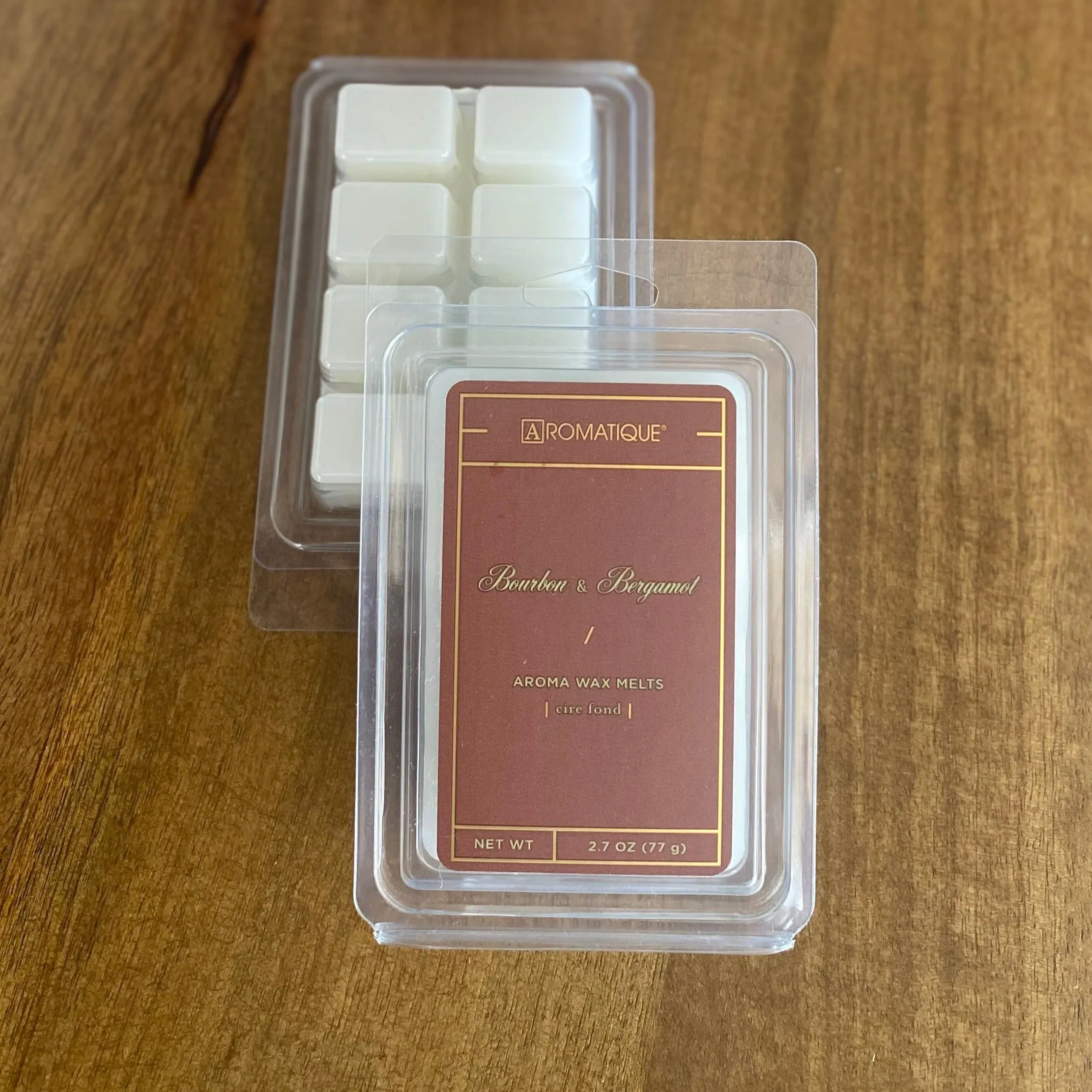 Cera aromática, con aroma a Bourbon y Bergamota, blister con 8 porciones.