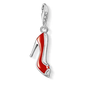 Charm de tacones rojos de Plata