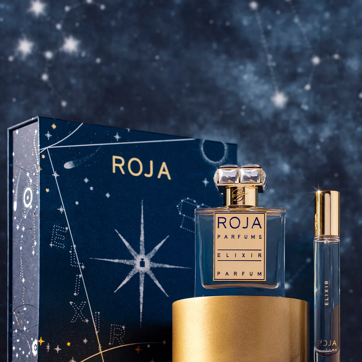 Cofre Elixir Parfum - Roja Parfums - EDP 50ml   10ml