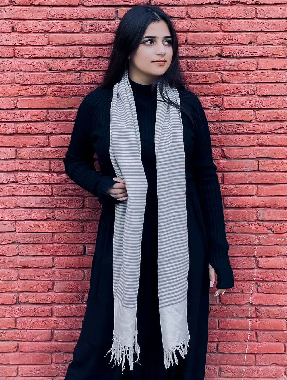 Fine, Soft Angora Wool Muffler
