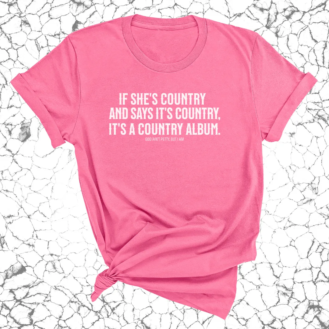 It's a Country Album Unisex Tee