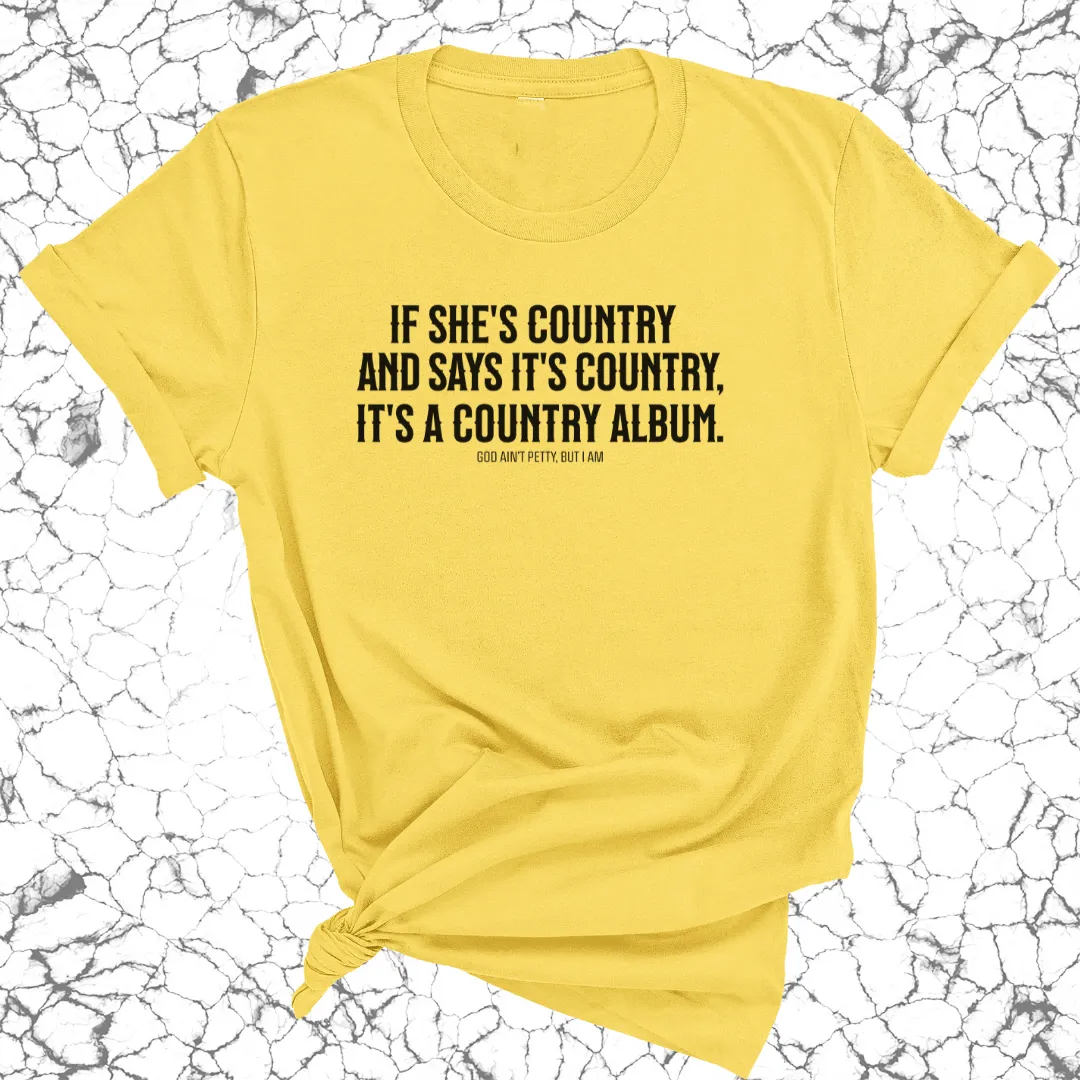 It's a Country Album Unisex Tee