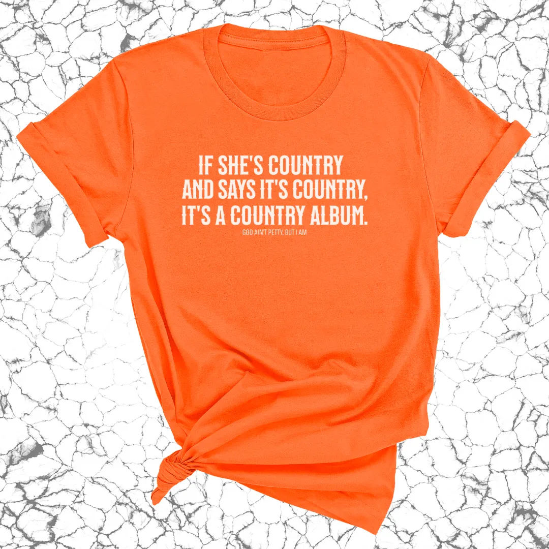 It's a Country Album Unisex Tee