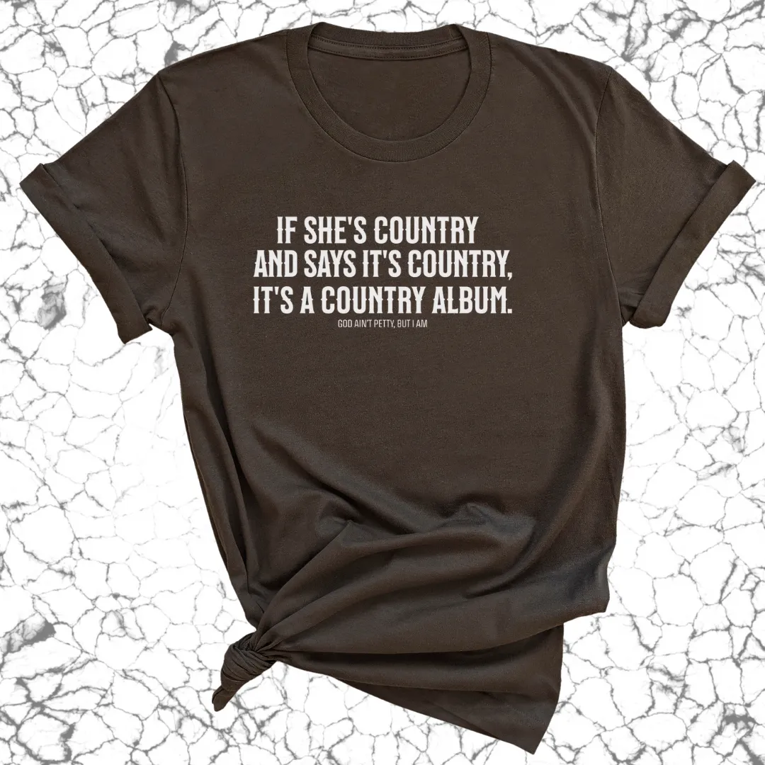 It's a Country Album Unisex Tee