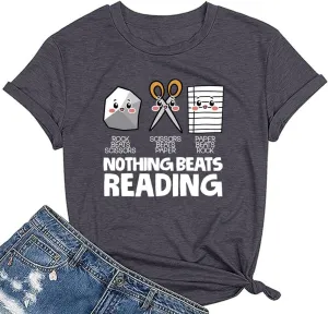 Its a Good Day to Read A Book Shirt Womens Book Lover Teacher Shirts Bookworm Reading Retro Floral Bookish Shirts