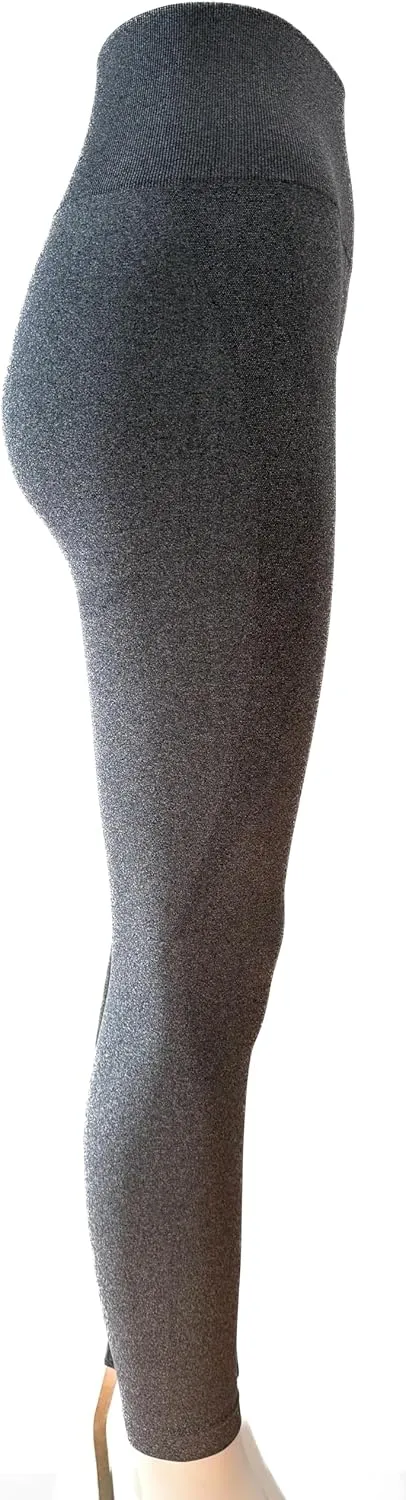 Leggings for Women - Buttery Soft High Waited Yoga Pants, Tummy Control, Workout & Gym - Seamless Black Leggings