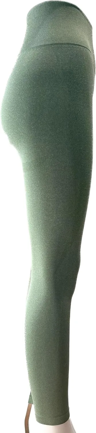 Leggings for Women - Buttery Soft High Waited Yoga Pants, Tummy Control, Workout & Gym - Seamless Black Leggings