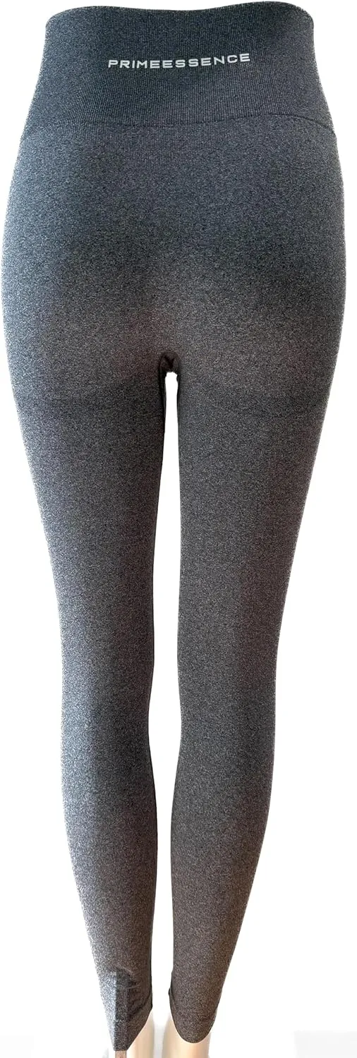 Leggings for Women - Buttery Soft High Waited Yoga Pants, Tummy Control, Workout & Gym - Seamless Black Leggings