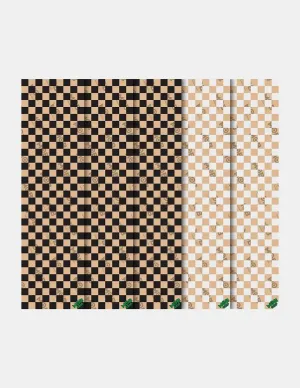 Lija Mob Grip Checkers Clears Negro 9x33