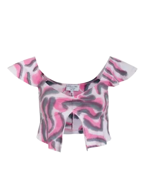 Mariposa Gina Tee Pink Zebra M