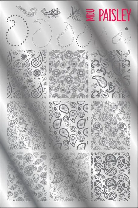 MDU PAISLEY stamping plate