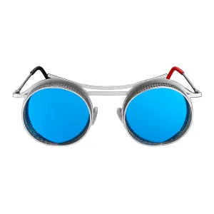 ONIX ARMAZON PLATEADO ANTIGUO LENTES AZULES