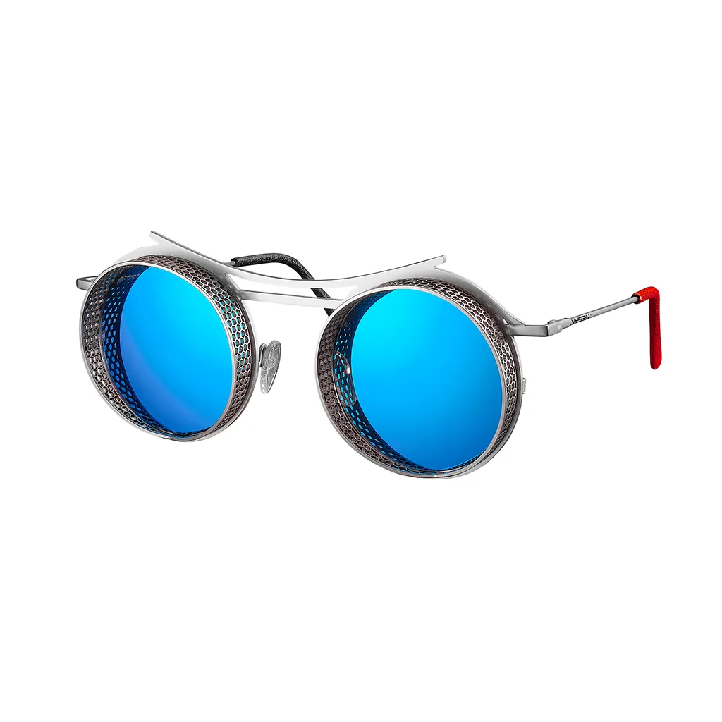 ONIX ARMAZON PLATEADO ANTIGUO LENTES AZULES