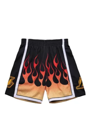 Pantalón NBA All Star Mitchell & Ness Los Ángeles Lakers Negros Hombre