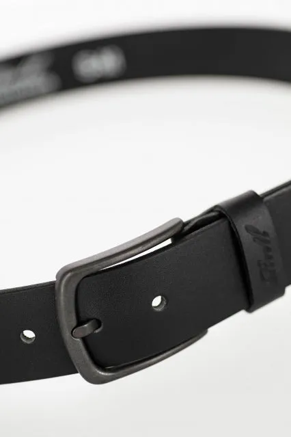 REELL ALL BLACK BUCKLE BELT - BLACK