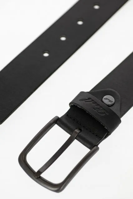 REELL ALL BLACK BUCKLE BELT - BLACK