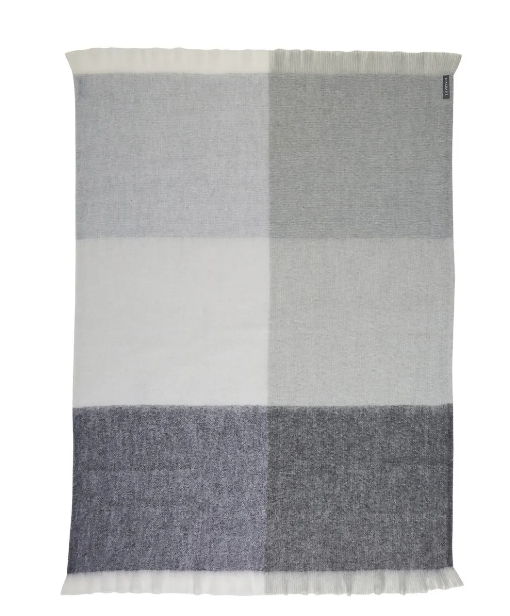 St Albans Mohair Throw Ghost