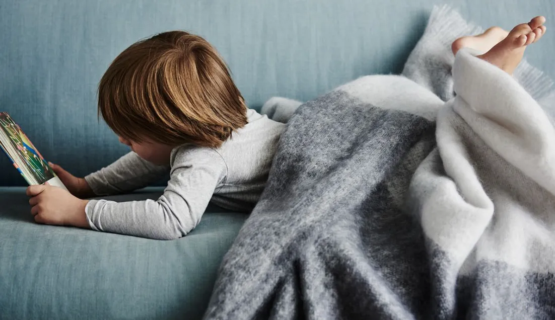 St Albans Mohair Throw Ghost