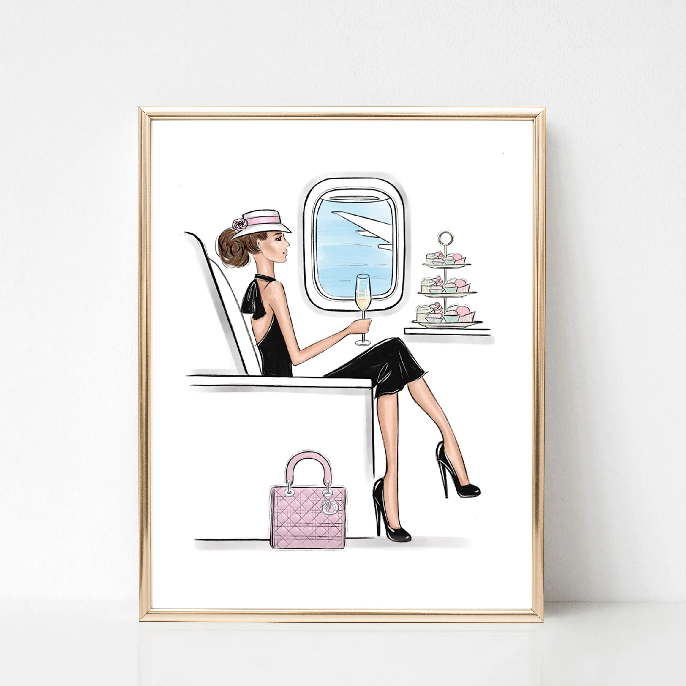 Travel inspired Set of 3 fashion wall art prints