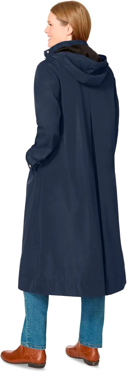 Woman Within Plus Size Long A-Line Raincoat