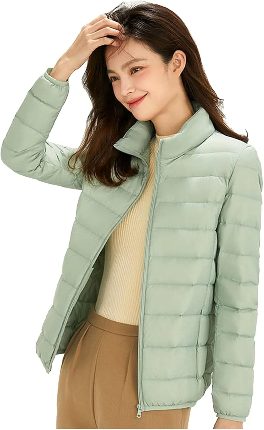 Women Warm Lightweight Hooded Windproof Winter Coat With Recycled Insulation Winter Slim Short Long for Women
