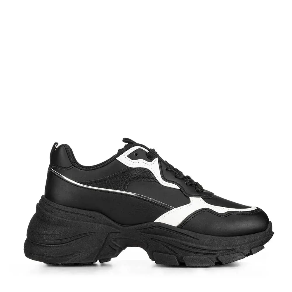 ZAPATILLAS PLATAFORMA MUJER NEGRO WEIDE SL06