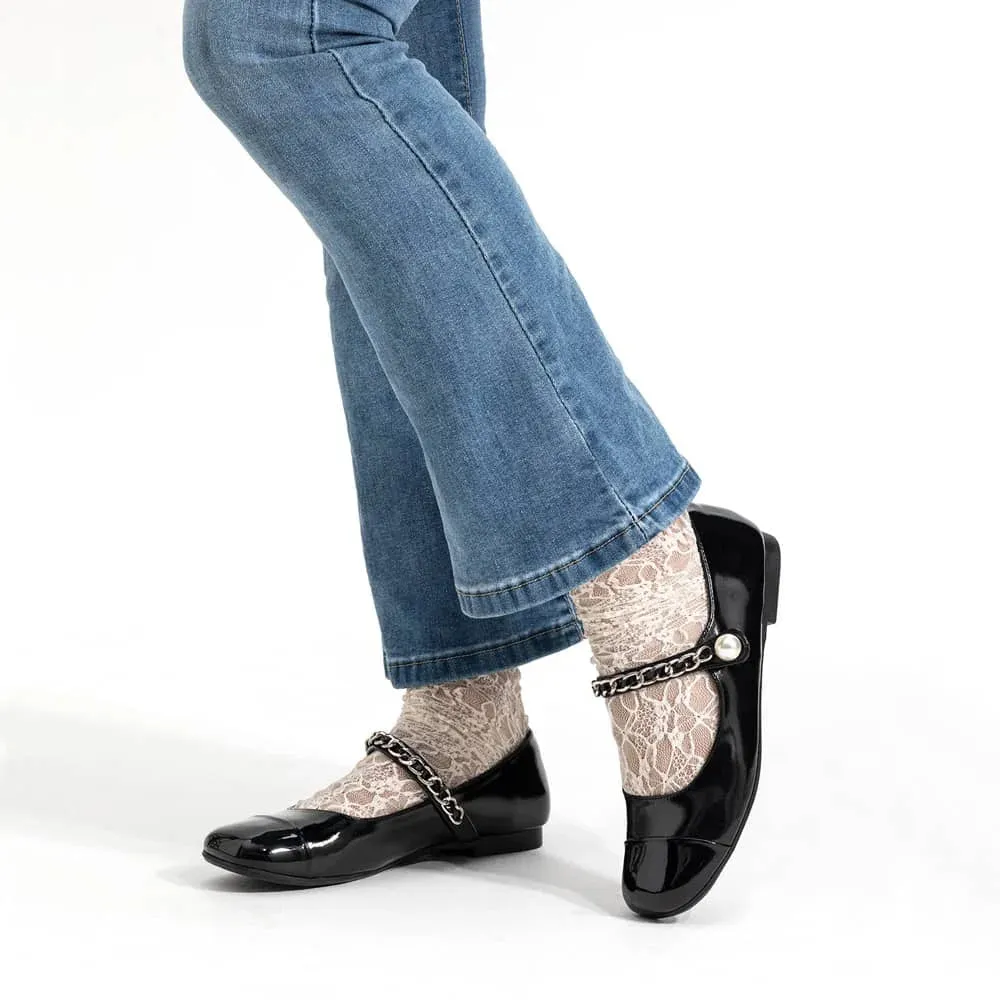 ZAPATOS MARY JANE MUJER NEGRO WEIDE YL68
