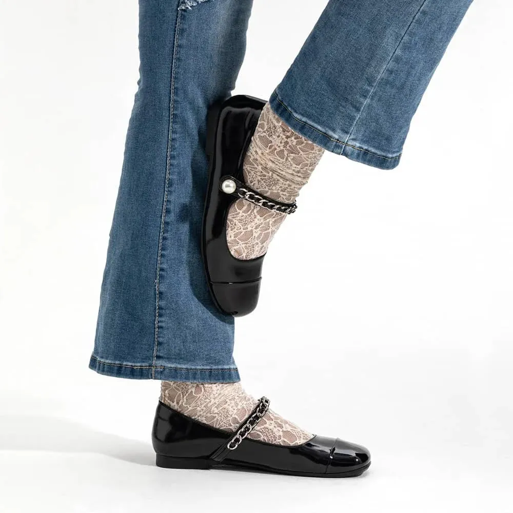 ZAPATOS MARY JANE MUJER NEGRO WEIDE YL68